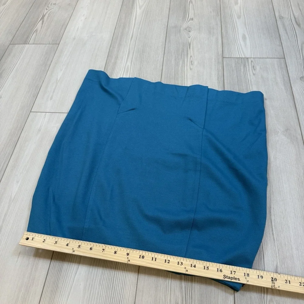 Cabi Skirt Womens‎ 14 Sigourney Pencil Straight Turquoise Office Stretch 3220